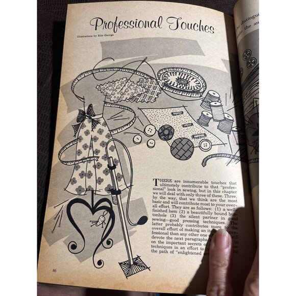 Todays Woman Sewing Simplified Book 1960s Vintage Dressmaking Guide Sewing Tips - Picture 4 of 12